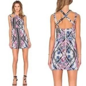 NBD X The Naven Twins Electra Tribal Strappy Dress, Revolve, Sz S